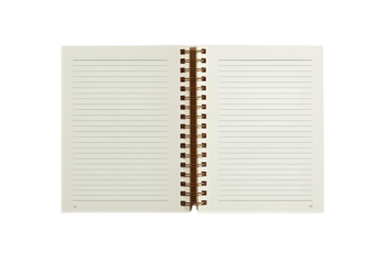 Experience creativity with a blank spiral-bound notebook featuring crisp white pages for endless writing inspiration.