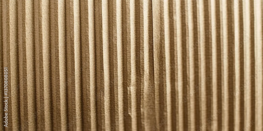 Aufkleber recycled kraft paper with vertical stripes - a more subtle striped pattern with a smooth yet durable
