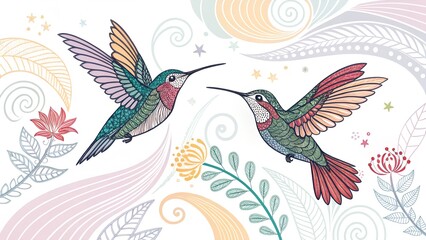 Fototapeta premium vector illustration of a bird
