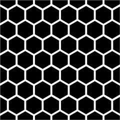 Hexagon seamless pattern. Vector image
