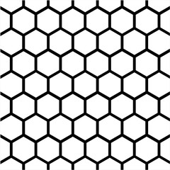 Hexagon seamless pattern. Vector image
