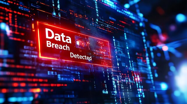 Cybersecurity alert Data breach detected