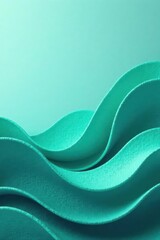 Abstract Teal Undulating Forms, a Textured Visual Symphony of Curving Lines and Smooth Surfaces