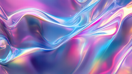 An iridescent hologram glass material background. mirage. illustration. Opalescent Mirage. Illustration