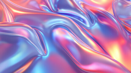 An iridescent hologram glass material background. mirage. illustration. Opalescent Mirage. Illustration