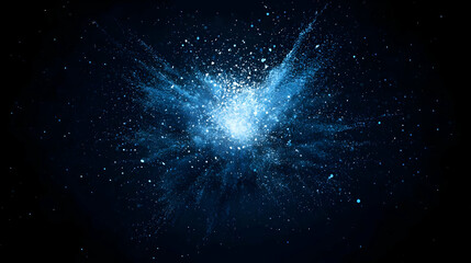 Fototapeta premium Abstract Blue Light Explosion Design