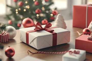 High Definition Picture of Wrapping Up Christmas Gifts