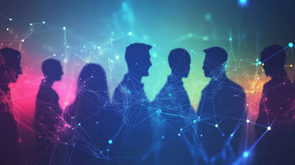 Obraz premium Virtual meetings help remote teams stay connected and collaborate effectively.