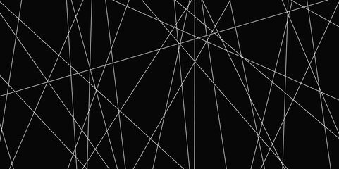 Abstract line background. abstract white lines with black background creative and geometric shape with black luxury pattern and paper texture design in illustration with white line background.