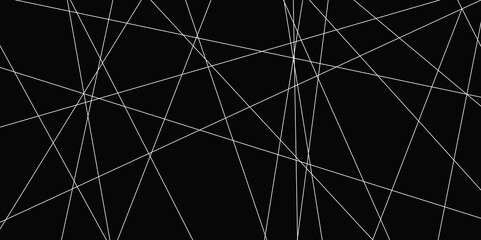 Abstract line background. abstract white lines with black background creative and geometric shape with black luxury pattern and paper texture design in illustration with white line background.