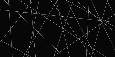 Abstract line background. abstract white lines with black background creative and geometric shape with black luxury pattern and paper texture design in illustration with white line background.