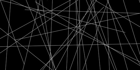 Abstract line background. abstract white lines with black background creative and geometric shape with black luxury pattern and paper texture design in illustration with white line background.