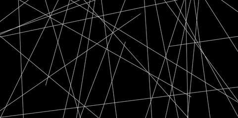Abstract line background. abstract white lines with black background creative and geometric shape with black luxury pattern and paper texture design in illustration with white line background.