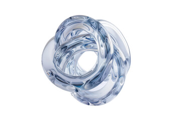 Futuristic abstract metal sculpture with fluid shapes, symbolizing modern artistic design and innovation.