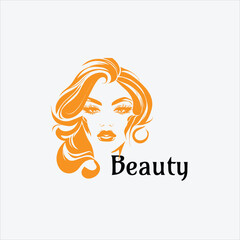 25 beauty logo face salon word letter alphabet intertwine