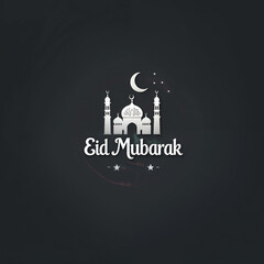 Eid Mubarak Greetings Card Design, Eid Mubarak post, Islamic concept vertical image	
