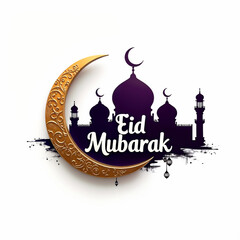 Eid Mubarak Greetings Card Design, Eid Mubarak post, Islamic concept vertical image	
