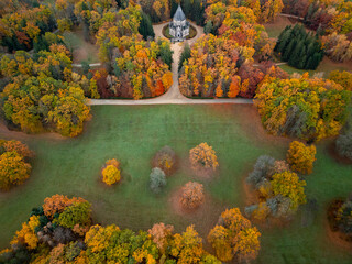 Schwarzenberg mausoleum - the chapel containing the tombs of the princes of Schwarzenberg near the town of Trebon, Southern Bohemia.