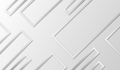Abstract rectangle design of tech pattern with shadow grey background.