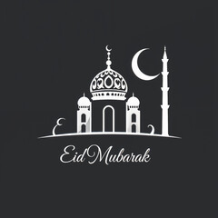Eid Mubarak Greetings Card Design, Eid Mubarak post, Islamic concept vertical image	
