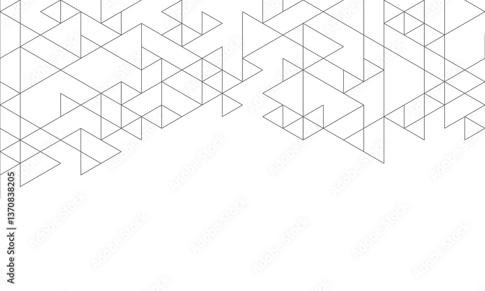 Poster Abstract background with a geometric pattern of triangle shapes. Graphic design element 