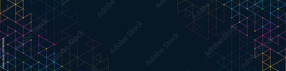 Poster Abstract background with a geometric pattern of triangle shapes. Graphic design element