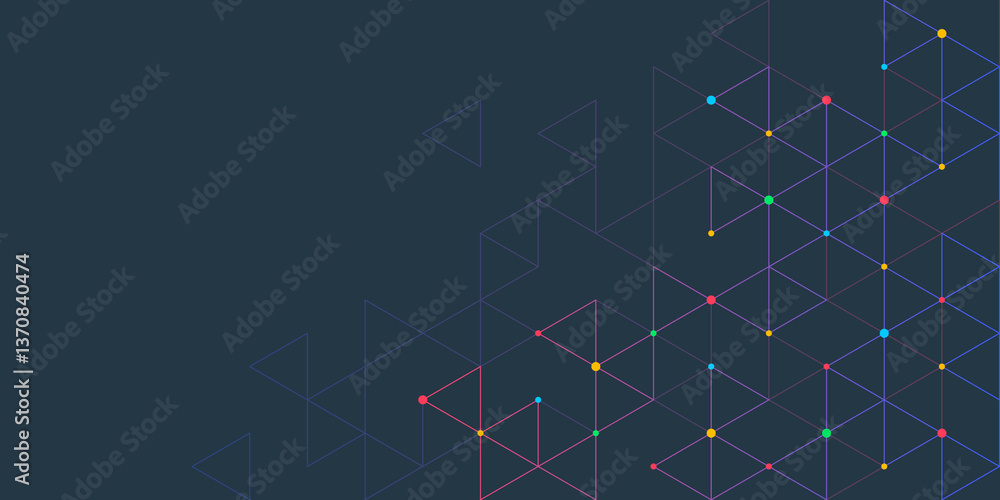 Poster Abstract background with a geometric pattern of triangle shapes. Graphic design element