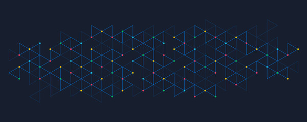 Fototapeta premium Abstract background with a geometric pattern of triangle shapes. Graphic design element