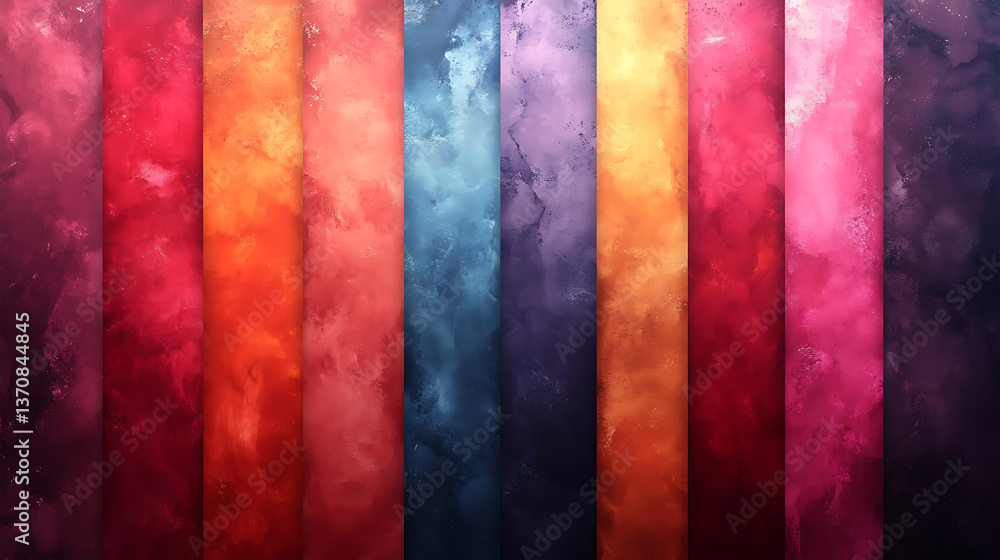 Poster a vibrant cascade of textured hues dances across the visual field, painting a spectrum of color. thi
