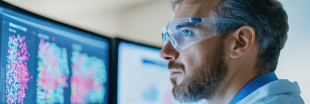 Aufkleber Immersive Data Science AI-Powered Visual Analytics and Cutting-Edge Research Visualization for Next-Gen Professional Insights in Precision Medicine