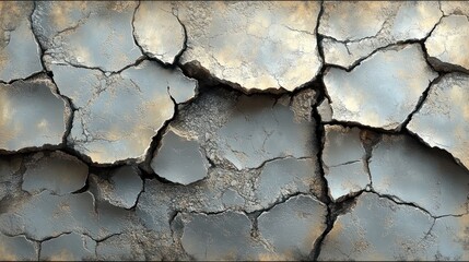 Cracked earth surface texture, arid landscape background