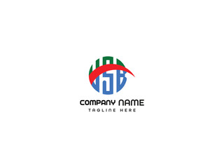 Business modern monogram letter logo design