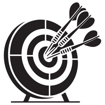 recommend clip art: Dartboard Bullseye Vector Illustration Perfect Target Accuracy Achievement Goal