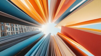 Dynamic Digital Transformation Radiant Geometric Convergence Visualizing Tech Innovation, Velocity of Change, and Multidimensional Business Acceleration