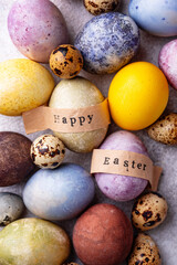 Easter eggs paint with natural dye