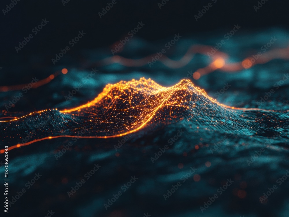 Poster Quantum Horizon Dynamic Neural Network Visualization - Innovative AI Computational Landscape Revealing Breakthrough Digital Transformation Strategies for Tech Enterprises
