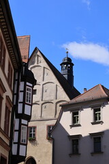 Blick in die Altstadt von Sangerhausen in Sachsen-Anhalt	
