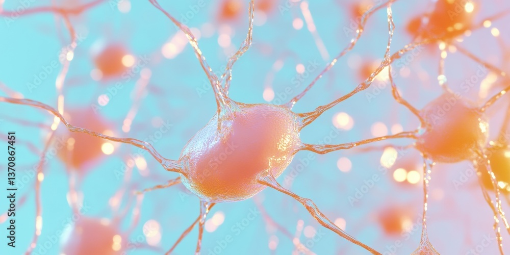 Aufkleber Quantum Neural Networks Luminescent AI Connectivity Visualization - Innovative Technological Insight into Cognitive Processing Paradigms of Advanced Machine Learning