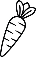 vector illustration of a carrot