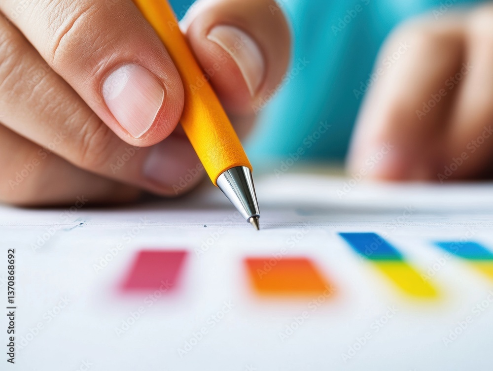 Aufkleber Precision Data Visualization Minimalist Financial Analysis with Color-Coded Metrics - Next-Gen Professional Insights for Digital Workplace Efficiency