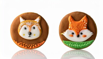 Obraz premium Woodland Animal Themed Cookies