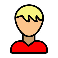User Profile Vector Filled Icon Design