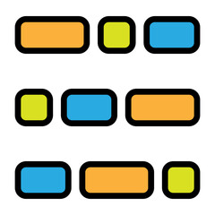 Menu Vector Filled Icon Design