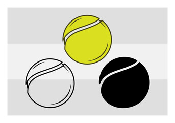 Fototapeta premium Tennis Ball SVG Silhouette Bundle, Tennis Ball Silhouette, Sports Svg, Tennis Clipart, Ball Svg, Tennis Ball Png, Tennis Ball Svg Images, Cut Files Tennis Ball Clipart, Sports Silhouette,