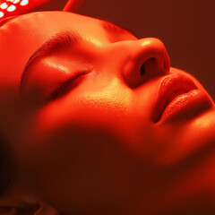 Laser therapy skin rehabilitation. Muscle relief. Wavelength medical. Laser therapy for burn recovery using red light stimulation technique.