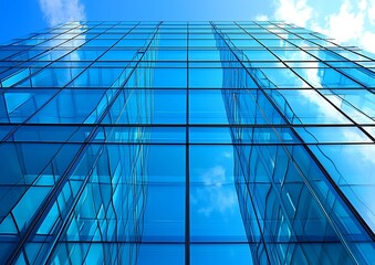 Modern Skyscraper Glass Facade