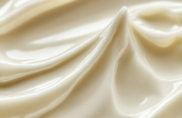 Obraz premium Close up of luxurious cream texture for skincare product photography and beauty industry background images
