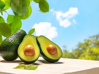 Fresh Avocados, Outdoor Scene
