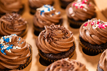 Baking Chocolate Cupcakes with Decadent Chocolate Frosting