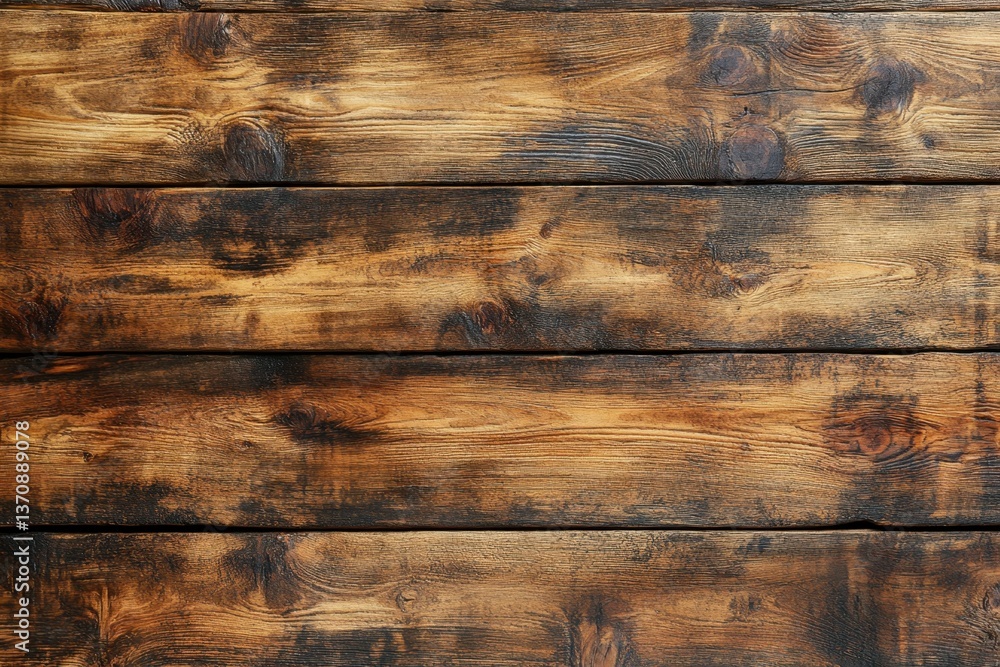 Poster rustic wooden plank background with rich brown tones and dark accents creating a warm and inviting t